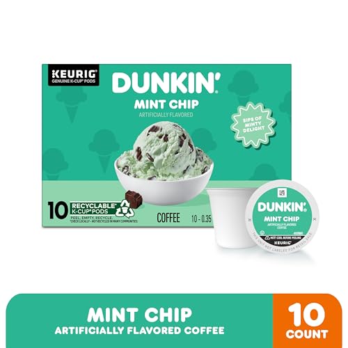 Dunkin' Mint Chip Dark Roast Coffee K-Cup Pods - 10 Count