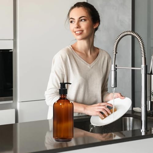 Hganxiu Plastic Soap Dispenser - Wide-Mouth, Leak-Proof Design for Kitchen & Bathroom