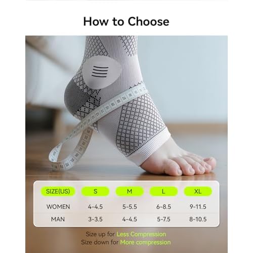 3 Pairs Neuropathy Socks for Women & Men, [Ultra Breathable] Plantar Fasciitis Socks for Achilles Tendonitis Relief, [20-30 mmHg Compression] Ankle Socks for Arch Support (Grey+Blue+Purple, Large)