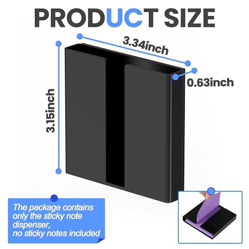 Magnetic Sticky Note Dispenser - 3x3 Inch Organizer for Office & Home