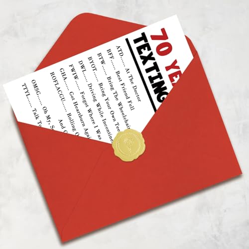 Humorous 70th Birthday Card for Men & Women | Fun Party Decoration