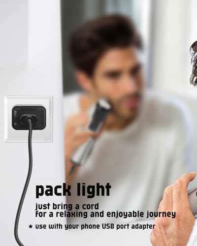 uijino 5V USB Charger Cord for Philips Norelco Multigroom MG9510, 3.3ft