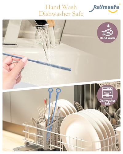 Raymeefa Straw Cleaner Brush Set - Scratch-Free Silicone Cleaning Tool