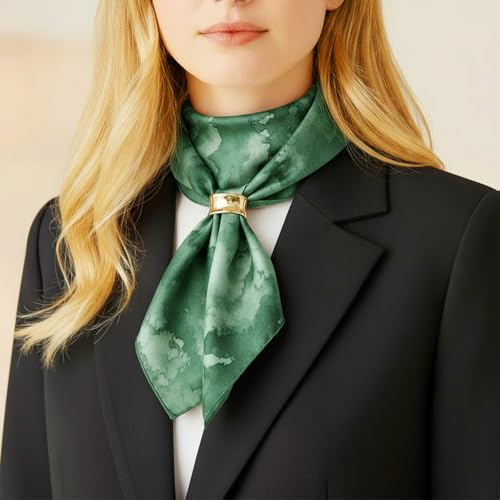 Gold Scarf Ring for Women - Elegant Silk Shawl Slide Accessory