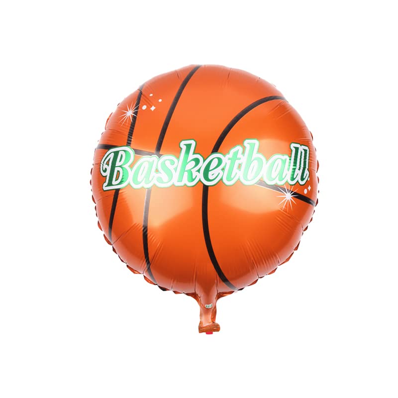 Basketball Party Balloon Set - Black Number 3 Foil & Latex Balloons