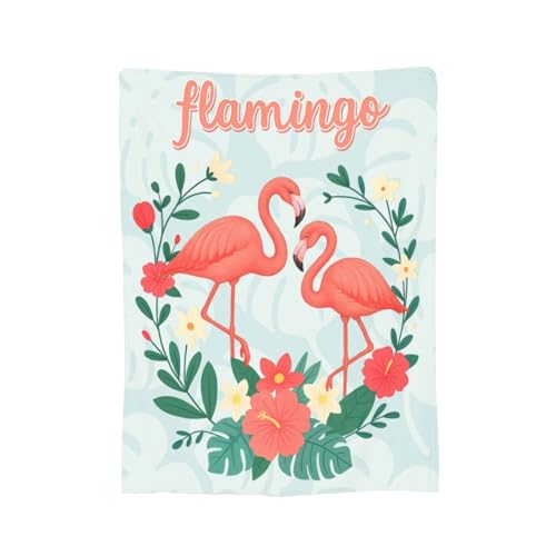 Nexlyth Flamingo Throw Blanket - Super Soft Fleece 50"x40"