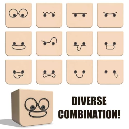 3-Pack Shaking Man Figurine with 36 Magnetic Expressions