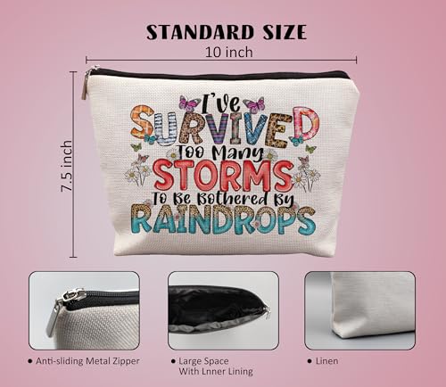 Inspirational Nurse Makeup Bag Durable Linen Cosmetic Pouch Gift