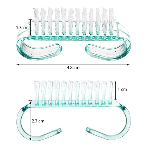 Eboot 4-Piece Plastic Handle Nail Brush and Hand Scrub Cleaner