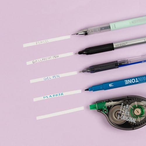 Tombow MONO Correction Tape, Non-Refillable, 1/6" x 394", 2-Pack