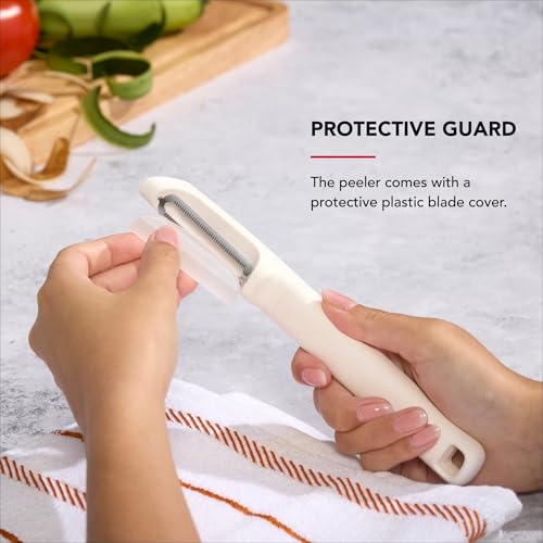 KitchenAid Porcelain White Vegetable Peeler - 7.9-Inch, Pack of 12