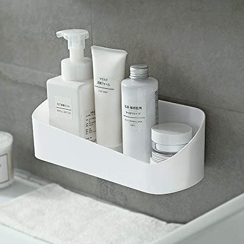SUNFICON Wall-Mounted Shower Caddy with Adhesive Storage Shelf