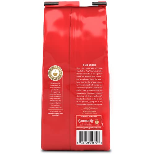 Community Coffee French Vanilla Ground Coffee, Medium Roast, 12 oz