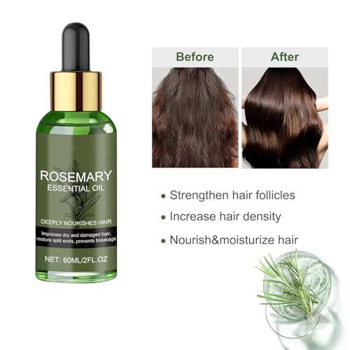 Organic Rosemary Hair Growth Oil & Scalp Treatment with Shower Cap