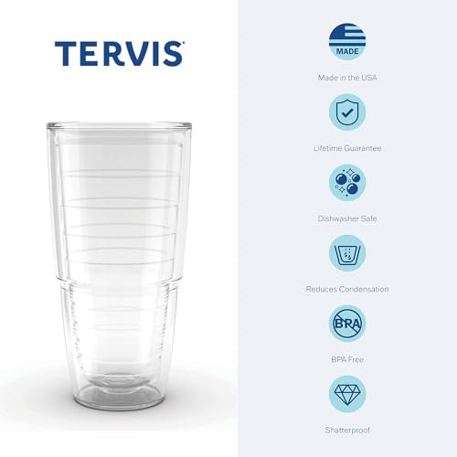 Tervis Made in USA Double Walled Florida State University FSU Seminoles Insulated Tumbler Cup Keeps Drinks Cold & Hot, 24oz, Tradition