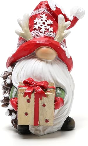 Christmas Gnomes Decor Resin Figurines - Festive Holiday Table Centerpiece - Variation of THIS Listing