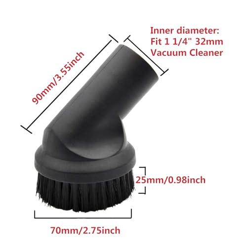 EZ SPARES 32mm Universal Vacuum Dusting Brush for Floors and Corners