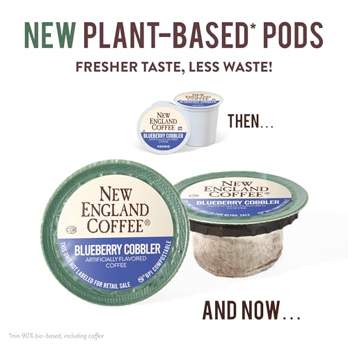 New England Coffee Blueberry Cobbler K Cups - 12 Count