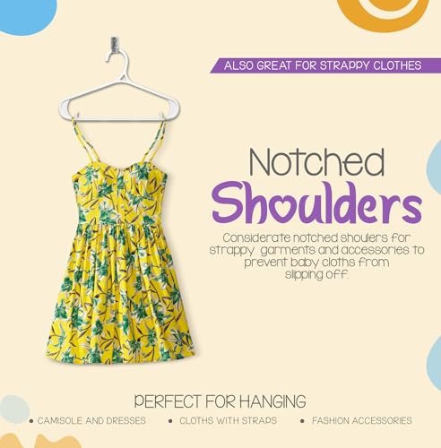 Utopia Home Kids Hangers - 20 Pack Non-Slip Baby Clothes Hangers