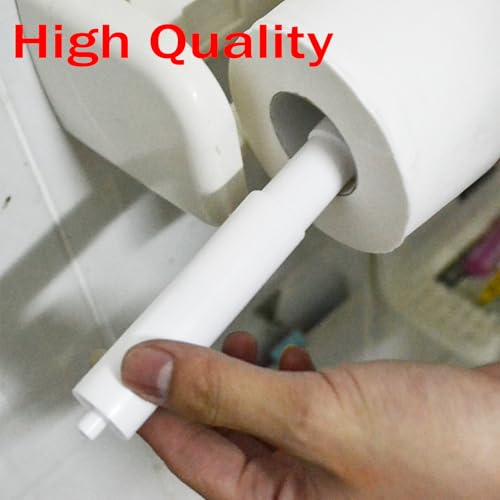 Toilet Paper Holder Replacement Rods - 2 Pack, White