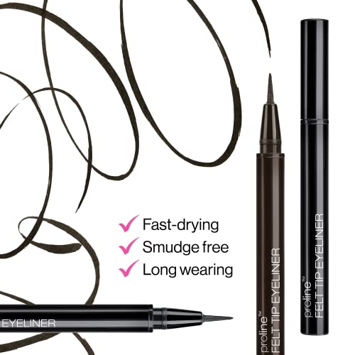 wet n wild Proline Felt Tip Eyeliner Dark Brown .017 oz
