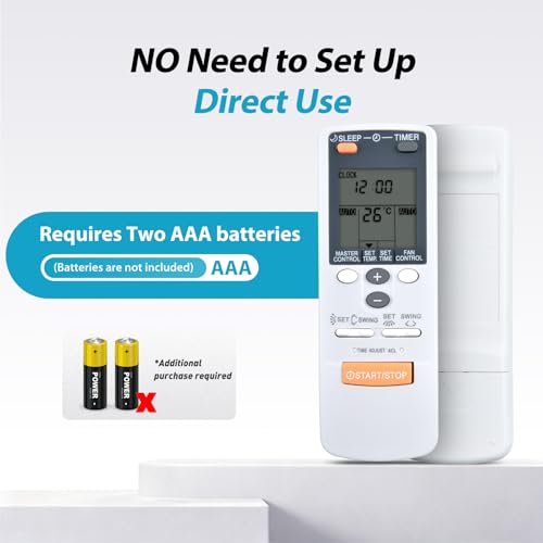 Replacement Remote Control for Fujitsu Air Conditioner AR-JW17 Series