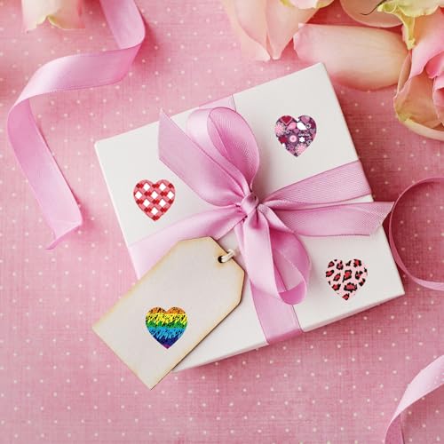 500 Valentine's Day Heart Stickers for Crafting & Decor