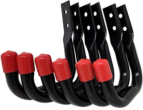 Tetra-Teknica Heavy Duty Garage Storage Utility Hooks - 6 Pack