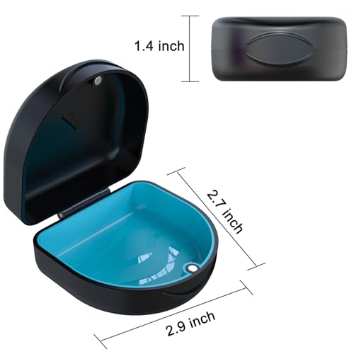 JJOVCE Orthodontic Retainer Case and Mouthguard Holder - Black
