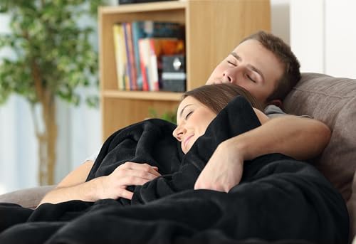 Utopia Bedding Black Twin Fleece Blanket (60x80 Inches) - Ultra Soft