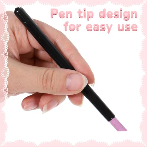 Hadnfe 15 PCS Pumice Stone Nail File Pen Cuticle Pusher Manicure Set