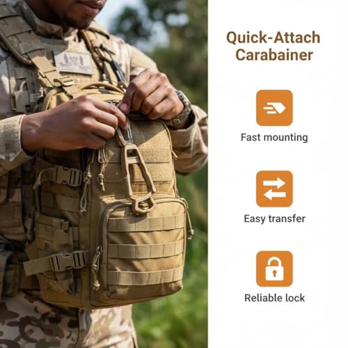 12 Pack Heavy Duty Glove Clips with Carabiner for Work Gear