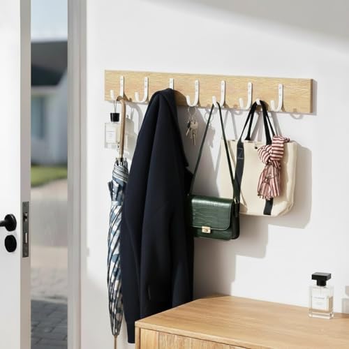 5-Pack Metal Wall Hooks Heavy Duty 22lb Capacity for Coat Towel Bag