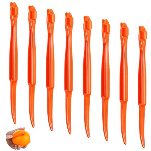 8-Piece Citrus Peeler Set - Easy Orange, Lemon & Mango Peeler Tools