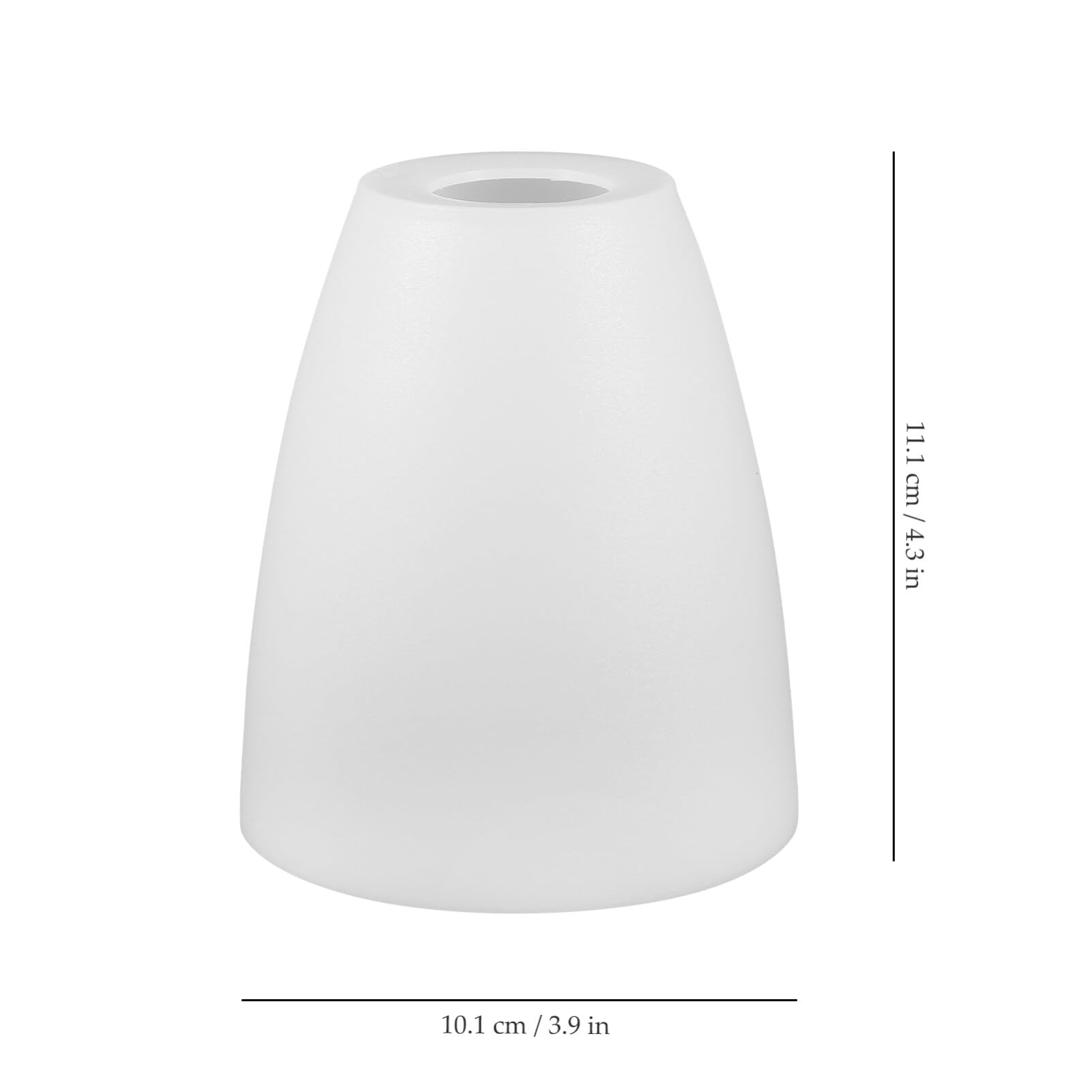 Holibanna Table Lamp Shade Replacement 4-Pack Plastic Flat Head Lamp Cover Dome Shape Light Shades for Bedroom Living Room Home Lighting