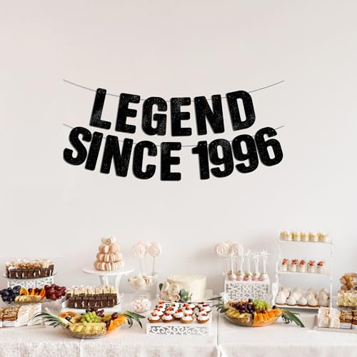 Pre-String 30th Birthday Banner for Him - Glitter Since 1996 Celebration Decor