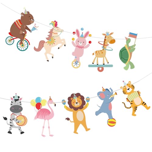 Animal Birthday Party Banner - Customizable Garland for Kids