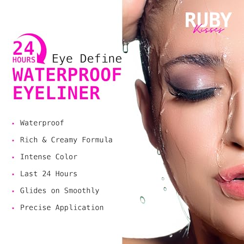 Ruby Kisses Retractable Waterproof Eyeliner - White Out