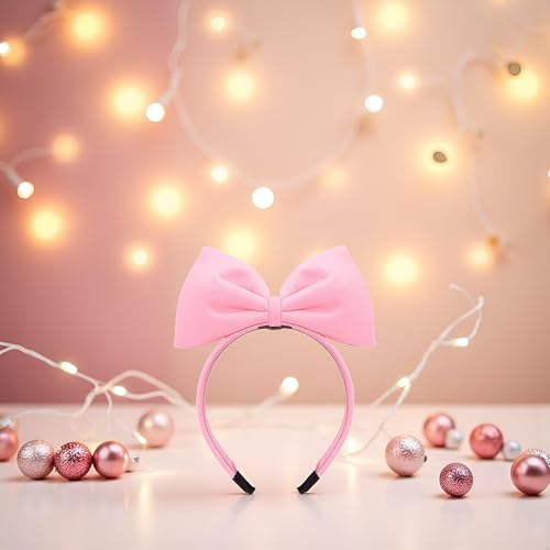 Galyacht Black Bowknot Headband Set for Women and Girls, 2-Pack