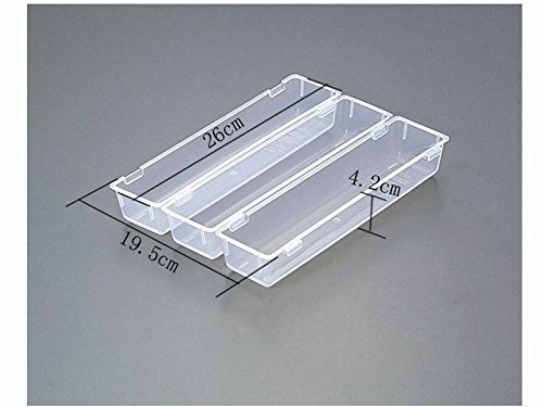 JapanBargain Set of 3 Japanese Connectable Drawer Organizer Trays - Modular Silverware Storage, Kitchen & Office
