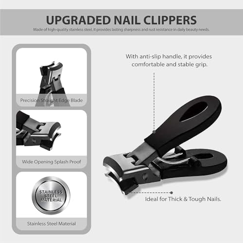 Ingrown Toenail Treatment Kit with Wide Jaw Nail Clippers 2Pcs