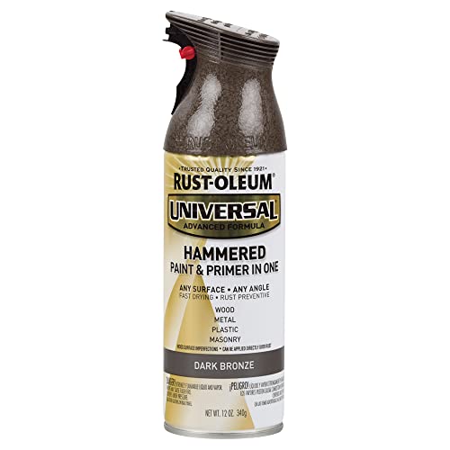 Rust-Oleum Hammered Spray Paint, Dark Bronze, 12 Ounce