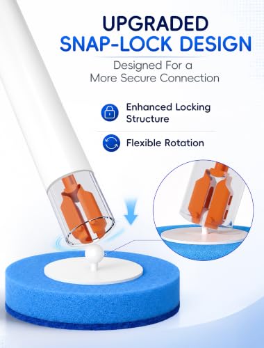 Toilet Brush Wand Kit with 14 Disposable Refill Heads