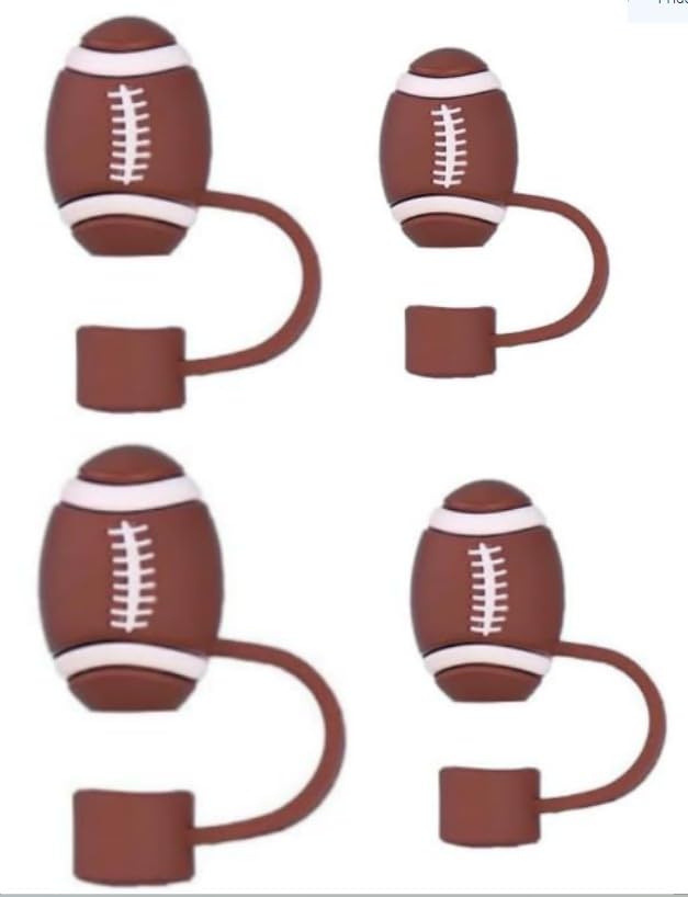 Rugby Straw Cover 3-Pack for Stanley Cup 10mm Reusable Silicone Toppers