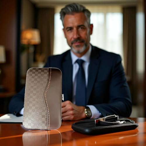 MELYFI Professional Manicure Set Stainless Steel Nail Clippers Grooming Kit with Travel Case