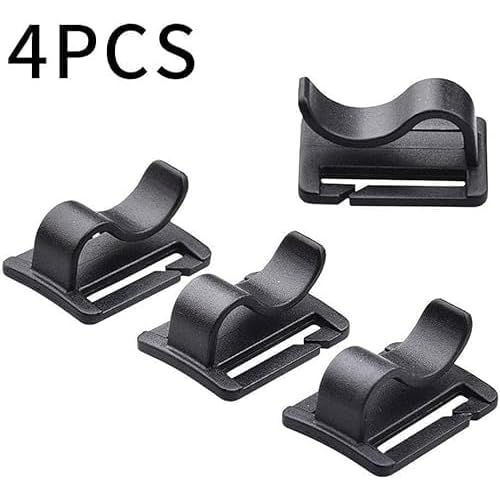 4pcs Black Water Bladder Tube Clips for Hydration Pack,Universal Hydration Pack Water Bladder Bag Beverage Tube Clip Outdoor Backpack Water Bladder Hose Hose Clip,Camping and Hiking Accessories