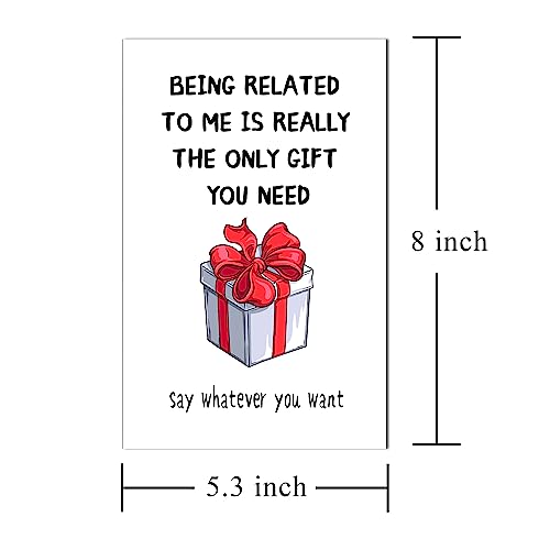 Funny Brother Birthday Card - Humorous Sibling Joke Greeting Card