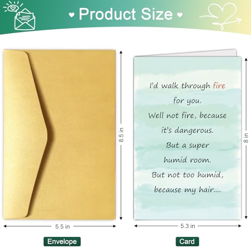 Funny Friendship Card - I'd Walk Through Fire for You