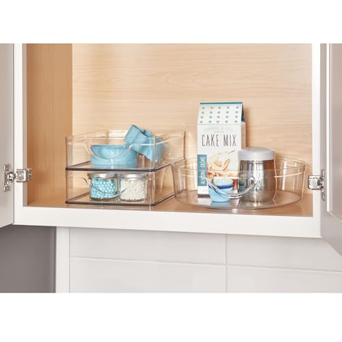 iDesign Stackable Pantry Bin with Handles - Clear, Pack of 4