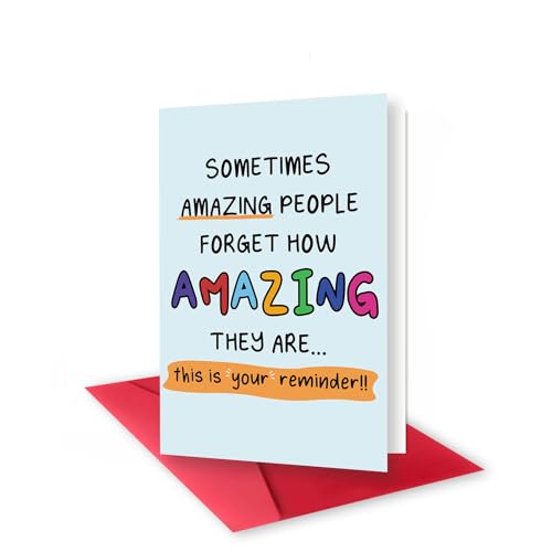 Ziwenhu Funny Reminder Cards for Teachers, Nurses & Friends